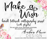 Handwritten cursive font, Hand lettered calligraphy script font svg, script font svg font, cricut font, silhouette font, hand lettered script font, download font, instant download, procreate font, digital download, font design, fonts for cricut, fonts for silhouette, dxf font, otf font, fonts for procreate | Amber Price Design