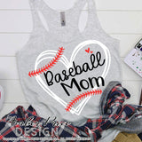 Baseball Mom SVG, Baseball Mom Heart SVG, PNG, DXF, baseball svg, shirt design, cut file, for cricut craft, silhouette, amber price design