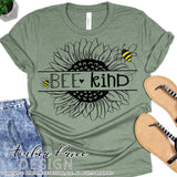 Bee kind SVG, Sunflower SVGs, Bumble bee svg, kindness Kid's Valentine's Day svg, heart svg, free svg, save the bees svg, valentine's day shirt craft, DIY Cricut svg silhouette projects vector files for home decor. SVG Silhouette SVG Files for Cricut Project Ideas Simply Crafty SVG Bundles Vector | Amber Price Design