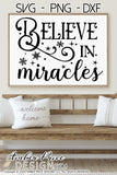 Believe in Miracles SVG, Snow svg Christmas cut file for cricut, silhouette Winter SVG, winter Home Decor SVG. DXF and PNG version also included. Cute and Unique sublimation file. Silhouette SVG Files for Cricut, Cricut Projects Cricut Project Ideas Simply Crafty SVG Bundles Design Bundles, Vectors | Amber Price Design