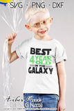 Best 4 year old in the galaxy SVG, Make your own Star wars birthday shirt for your 4th birthday with my unique Star Wars Birthday SVG cut file vector for cricut and silhouette cameo files. DXF and PNG sublimation file included. Cricut SVG Files for Cricut Project Ideas SVG Bundles Design Bundles | Amber Price Design