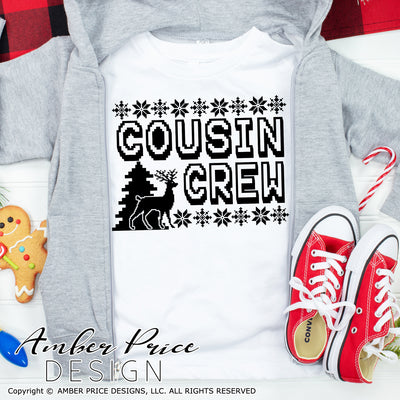Cousin Crew SVGs, Cousin's Christmas SVGs, DIY Cousin Shirts cut file for cricut, silhouette Grandkids Winter SVG, winter Home Decor SVG. DXF and PNG version also included. Cute and Unique sublimation file. Silhouette Files for Cricut Project Ideas Simply Crafty SVG Bundles Design Bundles, Vectors | Amber Price Design