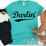 Darlin SVG, PNG, DXF, Rodeo SVG, cowgirl svg, cowboy hat svg, baby svgs, Country girl svg, design, cut file vector, cricut, silhouette craft, country svgs, country and western svg