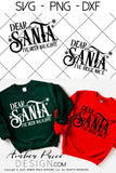Dear Santa I've been naughty SVG, Dear Santa I've been nice, siblings Christmas SVGs,  cut file for cricut, Winter shirt SVG, Home Decor SVG. DXF & PNG included. Cute and Unique sublimation file. Silhouette downloadable File for Cricut Project Ideas Simply Crafty SVG Bundles Design Bundles, Vector | Amber Price Design