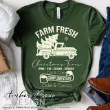 Farm Fresh Christmas Trees SVG, Christmas SVG, Christmas Truck SVG, Christmas SVG cut files for cricut, Winter shirt designs, Home Decor SVG. DXF & PNG included. Cute & Unique sublimation file. Silhouette downloadable File for Cricut Project Ideas Simply Crafty SVG Bundles Design Bundles, Vector | Amber Price Design