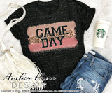 Leopard print game day sublimation print file