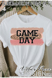 Leopard print game day sublimation print file