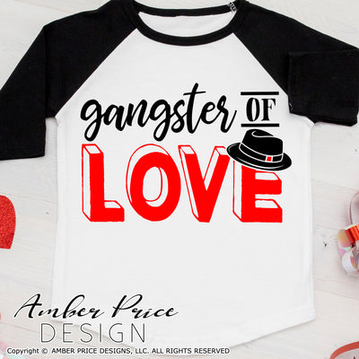 Gangster of love SVG Cute Boys Kid's Valentine's Day SVG PNG & DXF Valentine's day svg, Girl's valentine's day SVG, Valentine's Day shirt svg cut file free svg, shirt svg silhouette projects vector files for home decor. Silhouette SVG Files for Cricut Project Ideas Simply Crafty SVG Bundles Vector | Amber Price Design
