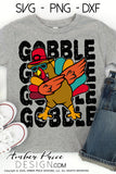 Gobble Gobble Gobble SVG, kid's Thanksgiving SVG. Boy's Dabbing turkey svg design cut file for cricut, silhouette, PNG. Cute fall themed DXF also included. Unique sublimation PNG file. Cricut SVG Silhouette SVG Files for Cricut Project Ideas Simply Crafty SVG Bundles Design Bundles, Vectors | amberpricedesign.com