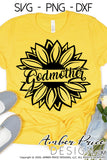 Godmother SVG | Godmother Sunflower SVG, PNG, DXF, God mom SVG, Mother's Day SVG, Baptism SVG, Christening SVG, Godmother Proposal SVG, DIY Cut file for Cricut Silhouette Vector Amber Price Design