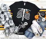 halloween pregnancy Baby skeleton svg twins png dxf design