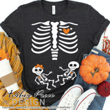 Halloween TWIN Pregnancy SVG, Fall Maternity SVG files, Twin Baby Skeleton SVG, Twin Pregnancy SVG reveal Shirt for fall, Halloween Maternity SVG Cricut SVG Silhouette SVG SVG Files for Cricut, Cricut Projects Cricut Project Ideas Simply Crafty SVG Bundles for Cricut, SVG Design Bundles, Vectors | Amber Price Design