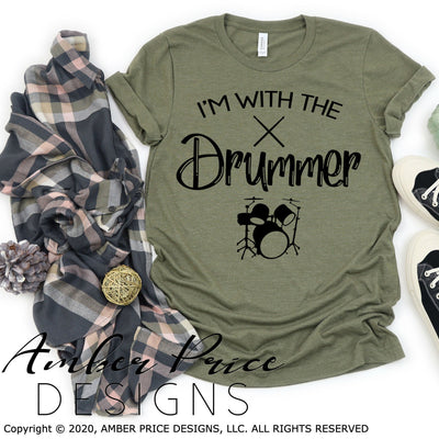 I'm with the drummer SVG PNG DXF