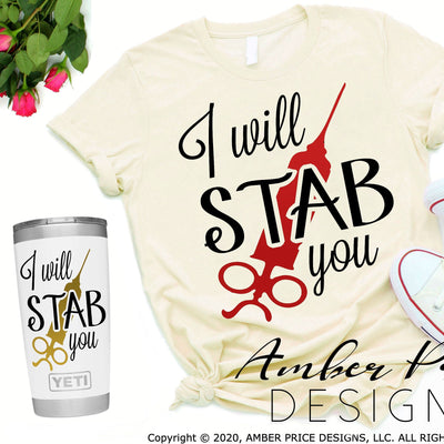 I will stab you svg png dxf