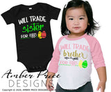 Siblings easter svgs, Will trade brother for eggs svg, Will trade sister for eggs svg, Kid's Easter svg, funny spring SVG, Girl's Easter png, Spring SVG, Boys Easter png, Spring SVG toddler shirt craft Cricut silhouette projects vector files for home decor. Free SVGs for Silhouette SVG Files for Cricut Project Ideas Simply Crafty SVG Bundles Vector | Amber Price Design | amberpricedesign.com