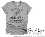 Retired under new management see grandkids for details SVG PNG DXF