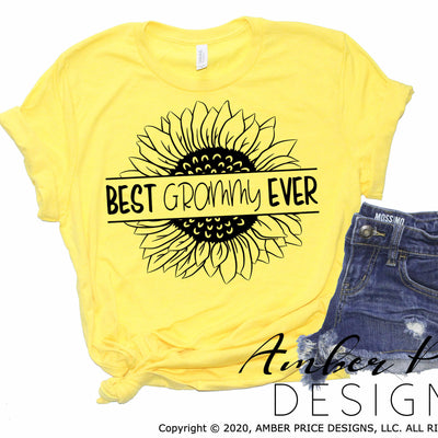 Best Grammy Ever sunflower SVG PNG DXF