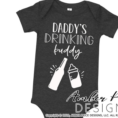 Daddy's drinking buddy svg png dxf