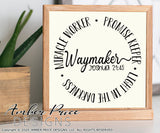 Waymaker SVG, way maker svg, miracle worker promise keeper light in the darkness svg, Joshua 24:15 svg, bible verse svg, scripture svg, christian svg, shirt design, Cricut cut file, silhouette, sublimation printable, hand lettered, png, dxf
