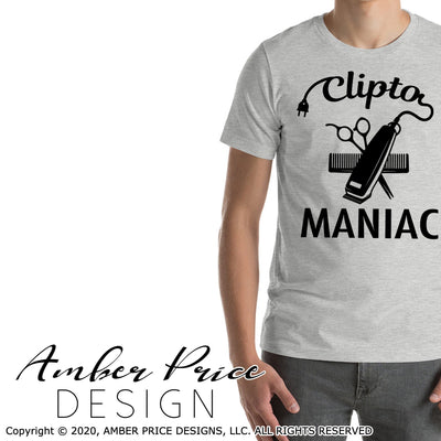Cliptomaniac SVG PNG DXF Barber Design