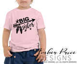 Big sister little sister SVGs cute sister outfit svgs DIY shirts for siblings gender reveal onesie svg png dxf sublimation newborn pictures