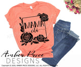 mamacita floral svg png dxf mama cita