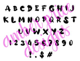 Bubble font, balloons font svg, svg font, cricut font, silhouette font, silly font, cute font, bubbly font, kid's fonts, children's fonts, download font, instant download, procreate font, digital download, font design, fonts for cricut, fonts for silhouette, dxf font, otf font, word, fonts for procreate | Amber Price Design