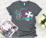 Peace love prayer SVG, PNG, DXF Christian SVG, inspirational quote SVG, DIY shirt design, cut file, Cricut, silhouette cameo, DIY, bible verse svg, cross clipart, prayer svgs, screen print file, sublimation