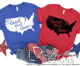 Land that I love SVG, America SVG, USA SVG, america shape svg, 4th of july svg, patriotic svg, amber price design, 4th of july shirt svg, png, dxf