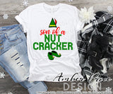 Son of a nutcracker SVG, Christmas SVG, cute ELF SVGs, Funny Christmas SVG for kid's Christmas shirt SVG, winter cut file, DIY festive Holiday home decor Christmas ornament SVGs, silhouette projects vector files SVG Silhouette SVG SVG Files for Cricut Project Ideas Simply Crafty SVG Bundles Vector | Amber Price Design