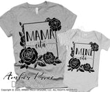 Floral Mamacita Minicita SVGs Matching Mom and Daughter SVG PNG DXF Mama cita svg mini cita svg matching svg mom and baby svg floral frame svg cut file cricut silhouette sublimation screen print shirt design amber price design