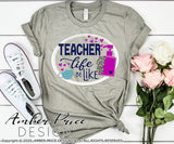Teacher life SVG, Teacher SVG files, COVID Teacher life be like SVG, Cute DIY teaching Shirt, DIY Gift SVGs. Back to School, Christmas Gift SVG for Cricut SVG Silhouette SVG SVG Files for Cricut, Cricut Projects Cricut Project Ideas Simply Crafty SVG Bundles for Cricut, SVG Design Bundles, Vectors | Amber Price Design