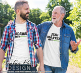 Jedi Master SVG, Make your own funny Star wars shirts for father and son with my unique Padawan SVG, unique light saber Star Wars SVG cut file vectors for cricut or silhouette cameo project files. DXF & PNG sublimation file included Cricut SVG Files for Cricut Project Ideas SVG Bundles Design Bundles | Amber Price Design