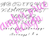 Handwritten font, Handwriting font svg, cursive script font svg font, cricut font, silhouette font, hand lettered script font, download font, instant download, procreate font, digital download, font design, fonts for cricut, fonts for silhouette, dxf font, otf font, word, fonts for procreate | Amber Price Design