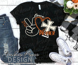 Peace love prayer SVG, PNG, DXF Christian SVG, inspirational quote SVG, DIY shirt design, cut file, Cricut, silhouette cameo, DIY, bible verse svg, cross clipart, prayer svgs, screen print file, sublimation