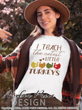 I teach the cutest little turkeys SVG Teacher Thanksgiving SVG Cute turkey svg design cut file for cricut, silhouette, PNG. Cute fall themed DXF also included. Unique sublimation PNG file. Cricut SVG Silhouette SVG Files for Cricut Project Ideas Simply Crafty SVG Bundles Design Bundles, Vectors | amberpricedesign.com