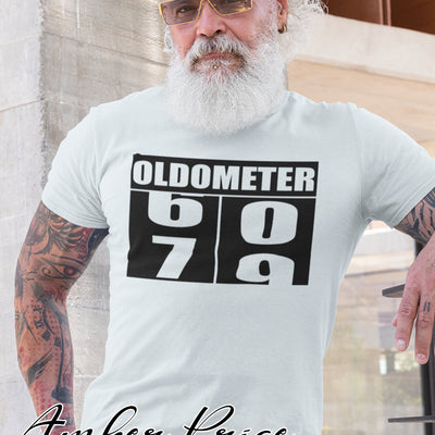 70th birthday SVG funny Oldometer SVG PNG DXF