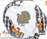 Leopard Print Turkey SVG, Thanksgiving SVG, Fall SVG, DIY women's Fall t-shirt SVG, Boho November SVG cut file for cricut, silhouette DXF & PNG also included. Cute and Unique sublimation file. Cricut SVG Silhouette Files for Cricut Project Ideas, Simply Crafty SVG Bundles Design Bundles, Vectors | Amber Price Design