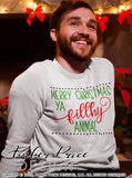 Merry Christmas ya filthy animal SVG, funny Christmas SVG cut files for cricut, silhouette festive winter shirt svg, holiday svg files SVG DXF and PNG version also included. Cute and Unique sublimation file. Silhouette Files for Cricut Project Ideas Simply Crafty SVG Bundles Design Bundles Vector | Amber Price Design
