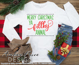Merry Christmas ya filthy animal SVG, funny Christmas SVG cut files for cricut, silhouette festive winter shirt svg, holiday svg files SVG DXF and PNG version also included. Cute and Unique sublimation file. Silhouette Files for Cricut Project Ideas Simply Crafty SVG Bundles Design Bundles Vector | Amber Price Design