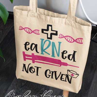eaRNed not given nurse SVG PNG DXF