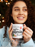 I run on coffee and Christmas cheer SVG, Christmas SVG, Festive Christmas SVG, Cute Holiday SVG for Cricut designs DIY winter shirt craft, DIY silhouette projects vector files for home decor. Sign Stencil SVGs for Silhouette SVG SVG Files for Cricut Project Ideas Simply Crafty SVG Bundles Vector | Amber Price Design