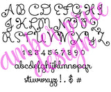 Handwritten Christmas font, Handwriting font svg, cursive script font svg font, cricut font, silhouette font, hand lettered script font, download font, instant download, procreate font, digital download, font design, fonts for cricut, fonts for silhouette, dxf font, otf font, word, fonts for procreate | Amber Price Design