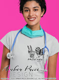 Peace love radiology SVG PNG DXF Xray design