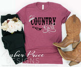Country girl svg cute cowgirl cowboy hat dxf png country and western samantha font clipart layered vector design cut file cricut silhouette