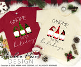 Gnome for the holidays SVG, Christmas Gnomes cut file for cricut, silhouette. Cute Winter SVG, Christmas shirt svg, winter Home Decor SVG. DXF and PNG version also included. Cute and Unique sublimation file. Silhouette Files for Cricut Project Ideas Simply Crafty SVG Bundles Design Bundles, Vectors | Amber Price Design