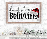 Don't Stop believing SVG, Christmas SVG, Santa SVG, Santa Hat SVG, Christmas SVG cut files for cricut, Winter shirt designs, Home Decor SVG. DXF & PNG included. Cute & Unique sublimation file. Silhouette downloadable File for Cricut Project Ideas Simply Crafty SVG Bundles Design Bundles, Vector | Amber Price Design