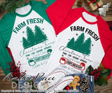 Farm Fresh Christmas Trees SVG, Christmas SVG, Christmas tree farm SVG, Christmas SVG cut files for cricut Winter shirt designs, Home Decor SVG. DXF & PNG included. Cute & Unique sublimation file. Silhouette downloadable File for Cricut Project Ideas Simply Crafty SVG Bundles Design Bundles, Vector | Amber Price Design