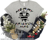 Merry Friendsmas SVG, funny Friend's Christmas SVG cut files for cricut, silhouette festive winter shirt svg, holiday svg files SVG DXF and PNG version also included. Cute and Unique sublimation file. Silhouette Files for Cricut Project Ideas Simply Crafty SVG Bundles Design Bundles Vector | Amber Price Design