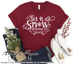 Let it snow somewhere else SVG, Funny Christmas SVG, Sarcastic Winter SVG, DIY Christmas ornament craft SVGs, I hate snow SVG unique winter shirt craft, DIY silhouette projects vector files for home decor. SVG Silhouette SVG SVG Files for Cricut Project Ideas Simply Crafty SVG Bundles Vector | Amber Price Design